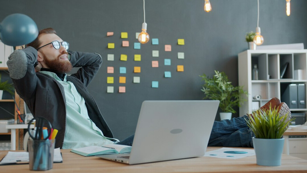 person overcoming challenges at desk