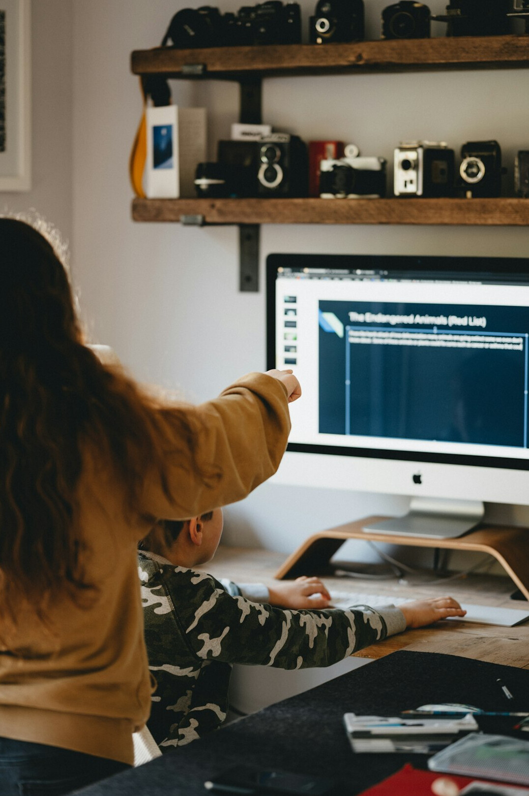 woman learning to code at home